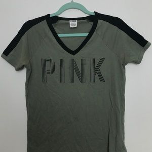 Olive Green V Neck Pink By Victoria Secret